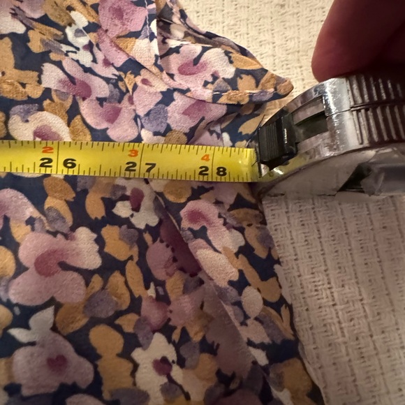 Women's Split Neck Floral Print Blouse Purple Size 3X NWT - Picture 6 of 7